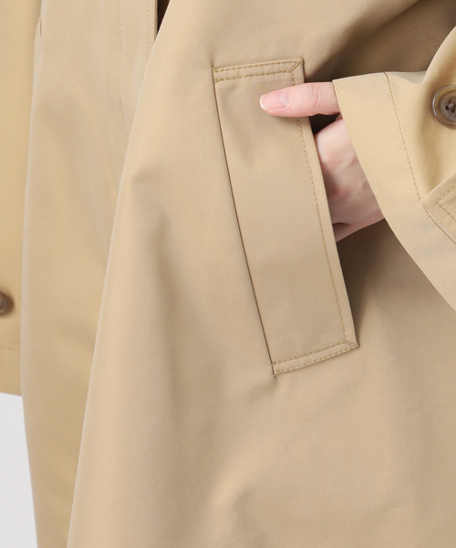 SLOBE IENA（スローブイエナ）の「《WEB限定/追加》ドルマンスリーブコート（ステンカラーコート・レディース・ベージュ/ネイビー・36/38）」の15枚目の写真