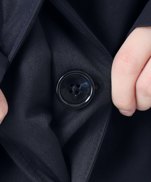 SLOBE IENA（スローブイエナ）の「《WEB限定/追加》ドルマンスリーブコート（ステンカラーコート・レディース・ベージュ/ネイビー・36/38）」の6枚目の写真