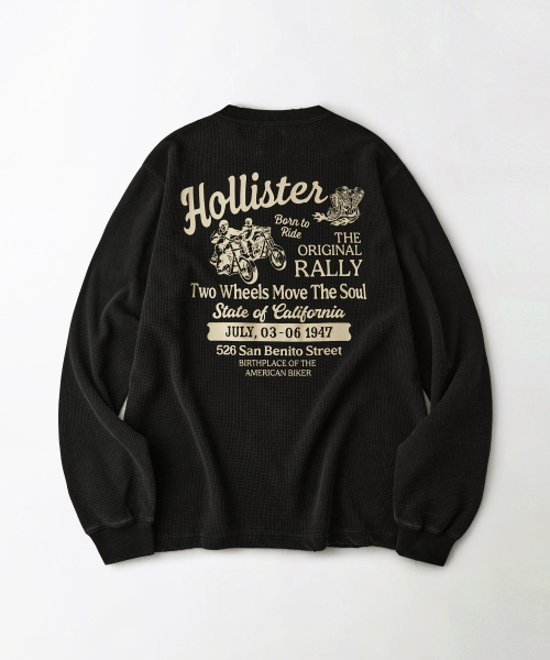 OUTSTANDING(アウトスタンディング)の「MOT SERIES LONG SLEEVE(HOLLISTER)_VINTAGE BLACK(Tシャツ/カットソー・メンズ・その他・MEDIUM/LARGE/X-LARGE)」の1枚目の写真