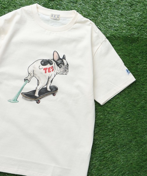 The Endless Summer(エンドレスサマー)の「TES NO WORRIES TEE / Tシャツ(Tシャツ/カットソー・メンズ・ホワイト/グレー/アイボリー・MEDIUM/LARGE/X-LARGE/XX-LARGE/SMALL)」の2枚目の写真
