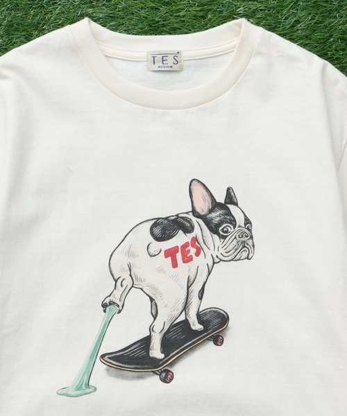 The Endless Summer(エンドレスサマー)の「TES NO WORRIES TEE / Tシャツ(Tシャツ/カットソー・メンズ・ホワイト/グレー/アイボリー・MEDIUM/LARGE/X-LARGE/XX-LARGE/SMALL)」の5枚目の写真
