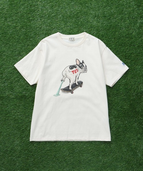The Endless Summer(エンドレスサマー)の「TES NO WORRIES TEE / Tシャツ(Tシャツ/カットソー・メンズ・ホワイト/グレー/アイボリー・MEDIUM/LARGE/X-LARGE/XX-LARGE/SMALL)」の6枚目の写真