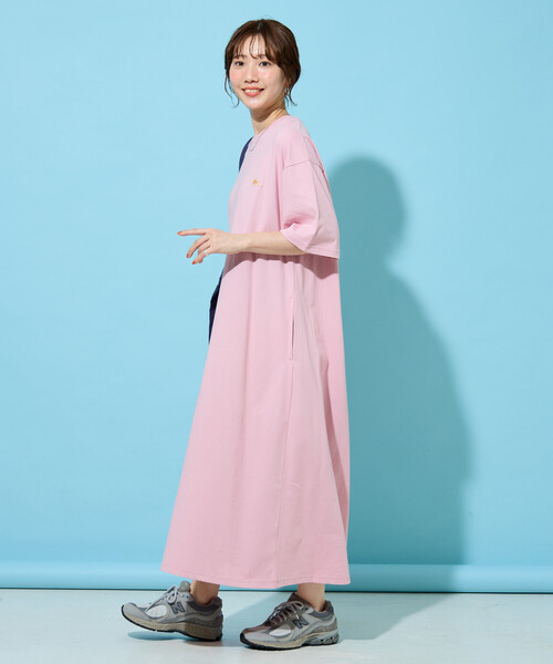 FREAK'S STORE(フリークスストア)の「限定展開 KELTY × FREAK'S STORE/ケルティ 別注 半袖 Tシャツワンピース(接触冷感・吸水速乾・UVカット・遮熱)(ワンピース・レディース・ピンク/ブラック/オリーブ/チャコール/ベージュ/オフホワイト/グレー・MEDIUM/SMALL)」の8枚目の写真