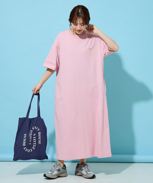 FREAK'S STORE(フリークスストア)の「限定展開 KELTY × FREAK'S STORE/ケルティ 別注 半袖 Tシャツワンピース(接触冷感・吸水速乾・UVカット・遮熱)(ワンピース・レディース・ピンク/ブラック/オリーブ/チャコール/ベージュ/オフホワイト/グレー・MEDIUM/SMALL)」の11枚目の写真