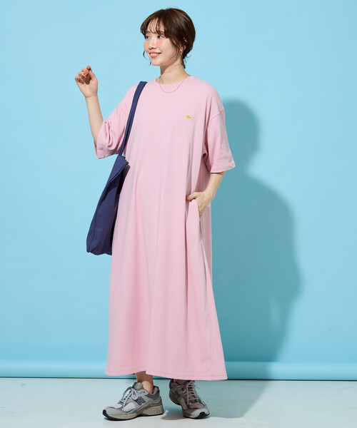 FREAK'S STORE(フリークスストア)の「限定展開 KELTY × FREAK'S STORE/ケルティ 別注 半袖 Tシャツワンピース(接触冷感・吸水速乾・UVカット・遮熱)(ワンピース・レディース・ピンク/ブラック/オリーブ/チャコール/ベージュ/オフホワイト/グレー・MEDIUM/SMALL)」の12枚目の写真