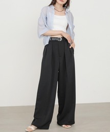 Bab | 【サイズ展開あり】ツータックワイドパンツ(その他パンツ)