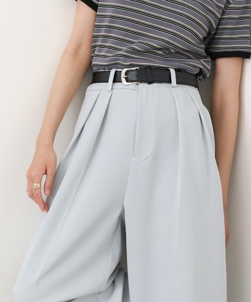Bab（バブ）の「【サイズ展開あり】ツータックワイドパンツ（その他パンツ・レディース・ライトブルー/ブラック/アイボリー・S/M/L）」の21枚目の写真