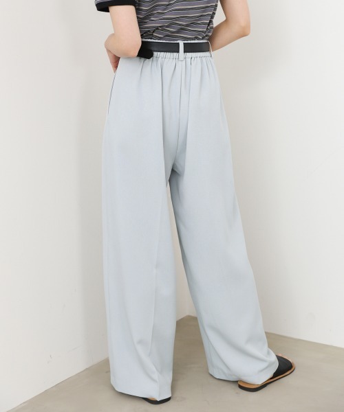 Bab（バブ）の「【サイズ展開あり】ツータックワイドパンツ（その他パンツ・レディース・ライトブルー/ブラック/アイボリー・S/M/L）」の18枚目の写真