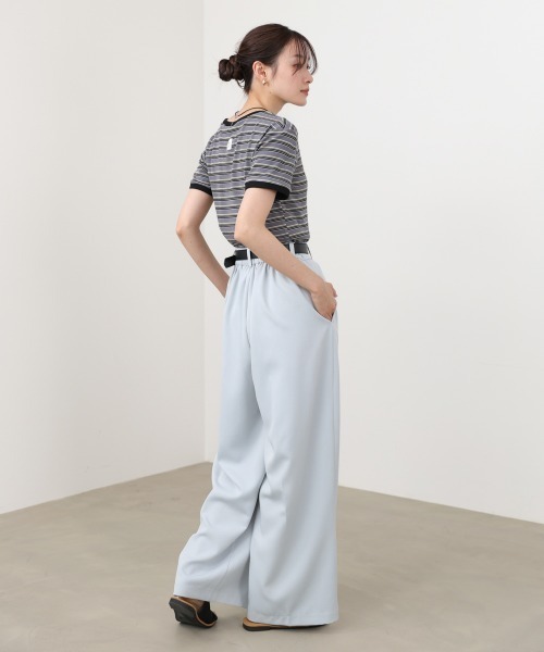 Bab（バブ）の「【サイズ展開あり】ツータックワイドパンツ（その他パンツ・レディース・ライトブルー/ブラック/アイボリー・S/M/L）」の17枚目の写真