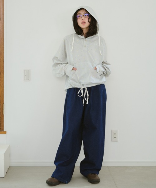 BROKEN BASE(ブロークンベース)の「コットンライクアノラック(ブルゾン・メンズ・ネイビー/グレー系/ブルー系・LARGE/MEDIUM/SMALL)」の19枚目の写真