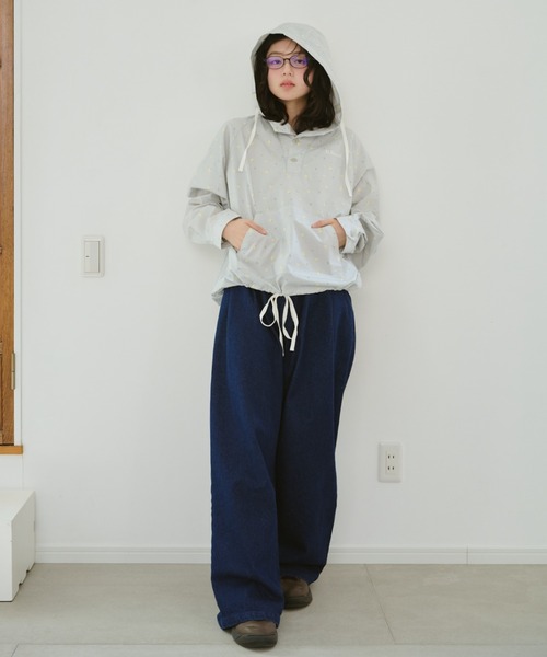 BROKEN BASE(ブロークンベース)の「コットンライクアノラック(ブルゾン・メンズ・ネイビー/グレー系/ブルー系・LARGE/MEDIUM/SMALL)」の18枚目の写真