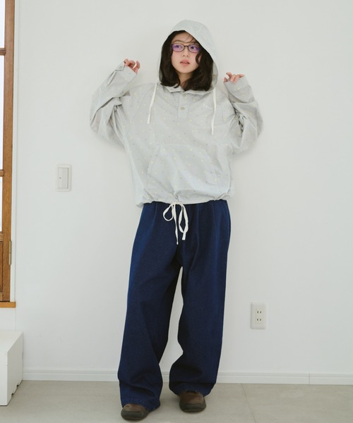 BROKEN BASE(ブロークンベース)の「コットンライクアノラック(ブルゾン・メンズ・ネイビー/グレー系/ブルー系・LARGE/MEDIUM/SMALL)」の17枚目の写真