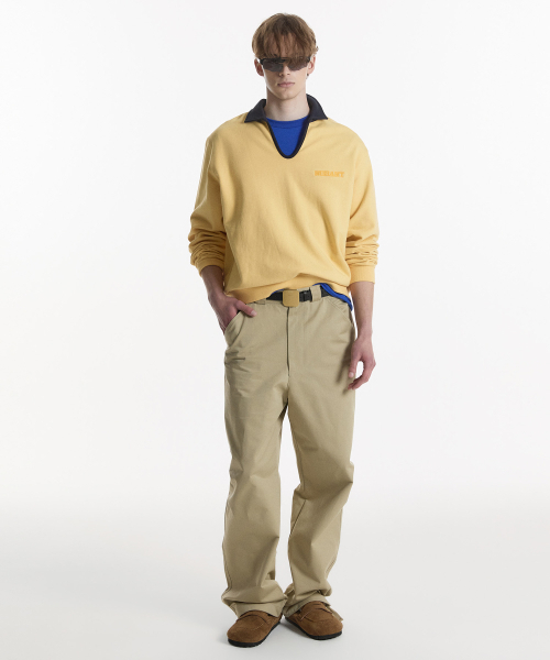 NOHANT（ノアン）の「CLASSIC V-NECK SWEATSHIRT YELLOW（スウェット・メンズ・イエロー・SMALL/MEDIUM/LARGE）」の8枚目の写真