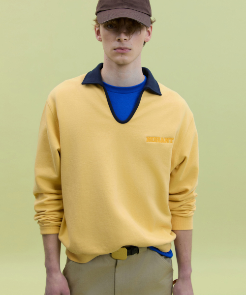 NOHANT（ノアン）の「CLASSIC V-NECK SWEATSHIRT YELLOW（スウェット・メンズ・イエロー・SMALL/MEDIUM/LARGE）」の5枚目の写真