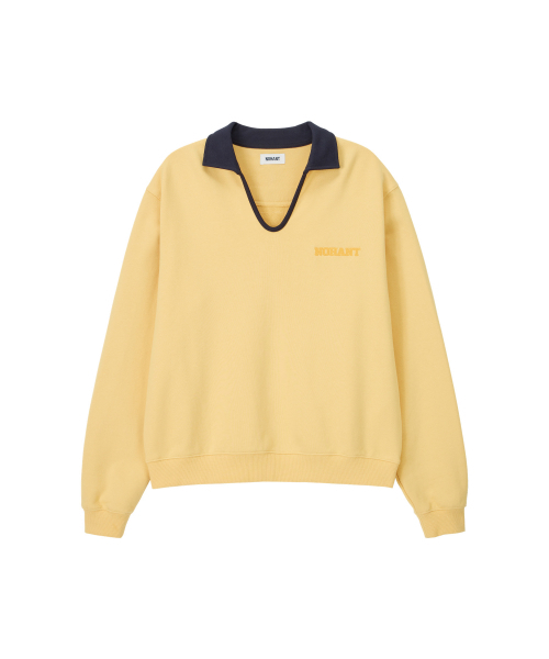 NOHANT（ノアン）の「CLASSIC V-NECK SWEATSHIRT YELLOW（スウェット・メンズ・イエロー・SMALL/MEDIUM/LARGE）」の3枚目の写真
