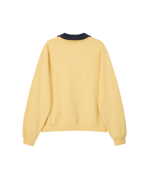 NOHANT（ノアン）の「CLASSIC V-NECK SWEATSHIRT YELLOW（スウェット・メンズ・イエロー・SMALL/MEDIUM/LARGE）」の2枚目の写真