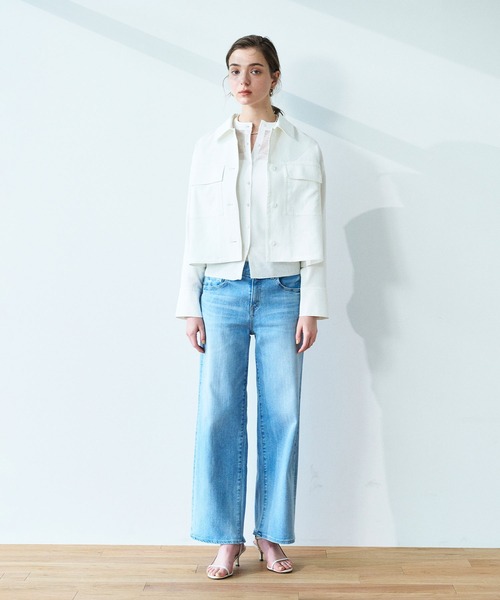 N.O.R.C（ノーク）の「【トリアセリネン】ステンカラーブルゾン（ブルゾン・レディース・ホワイト/ベージュ/ネイビー・フリー）」の10枚目の写真