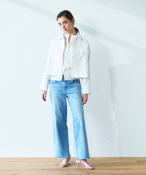 N.O.R.C（ノーク）の「【トリアセリネン】ステンカラーブルゾン（ブルゾン・レディース・ホワイト/ベージュ/ネイビー・フリー）」の11枚目の写真