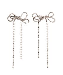 jouetie | ボールチェーンリボンピアス(ピアス（両耳用）)