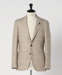LARDINI | ＜LARDINI＞ファンシーチェック シングル3ボタン テーラードジャケット(テーラードジャケット)