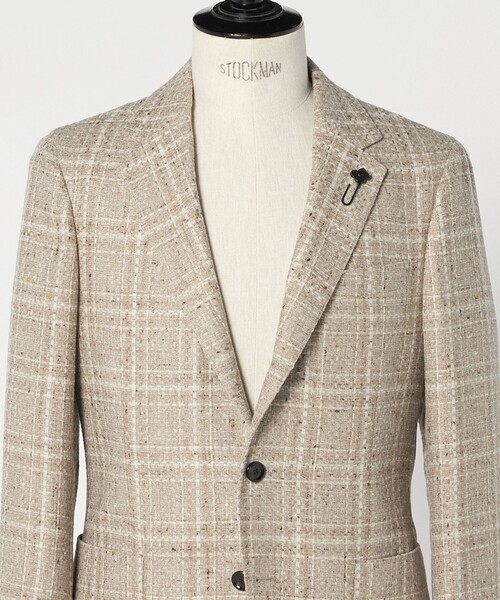 LARDINI（ラルディーニ）の「＜LARDINI＞ファンシーチェック シングル3ボタン テーラードジャケット（テーラードジャケット・メンズ・ベージュ・46/44/42）」の6枚目の写真
