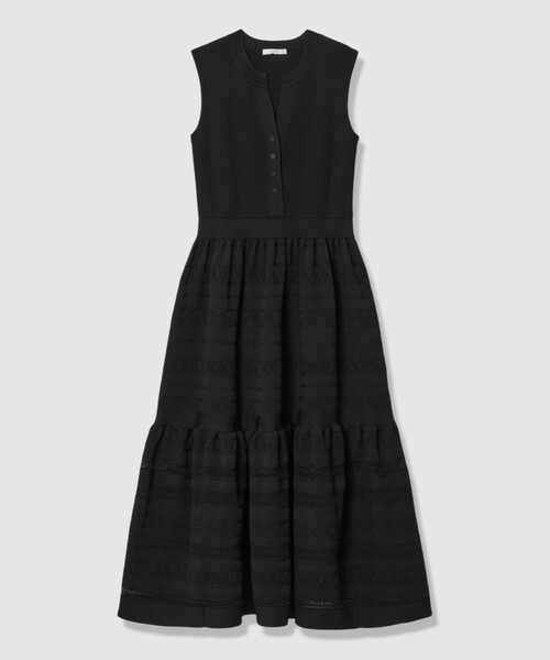 ANAYI（アナイ）の「【セットアップ対応商品】ニッティングレースティアード ワンピース（ワンピース・レディース・モカ/ブラック・38/36）」の15枚目の写真