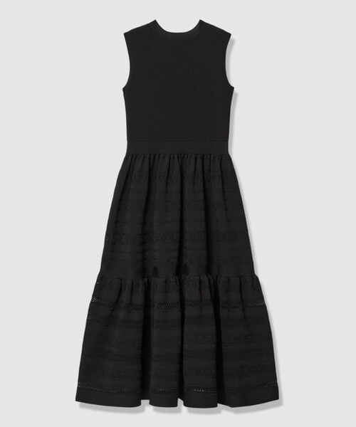 ANAYI（アナイ）の「【セットアップ対応商品】ニッティングレースティアード ワンピース（ワンピース・レディース・モカ/ブラック・38/36）」の16枚目の写真