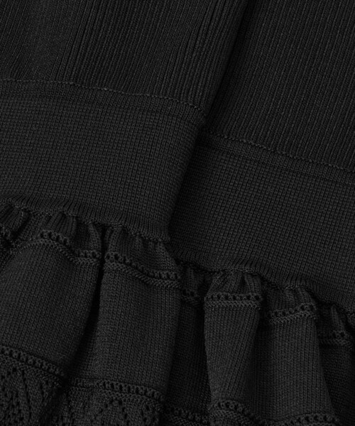 ANAYI（アナイ）の「【セットアップ対応商品】ニッティングレースティアード ワンピース（ワンピース・レディース・モカ/ブラック・38/36）」の18枚目の写真