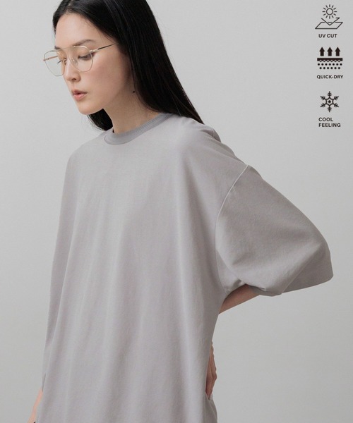 LOWRYS FARM(ローリーズファーム)の「【LFM(U)】 somartiカノコクルーTSS 663683(Tシャツ/カットソー・メンズ・グレー/グリーン/ブラック・MEDIUM/LARGE)」の3枚目の写真