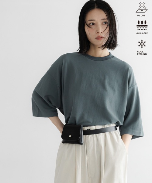 LOWRYS FARM(ローリーズファーム)の「【LFM(U)】 somartiカノコクルーTSS 663683(Tシャツ/カットソー・メンズ・グレー/グリーン/ブラック・MEDIUM/LARGE)」の1枚目の写真