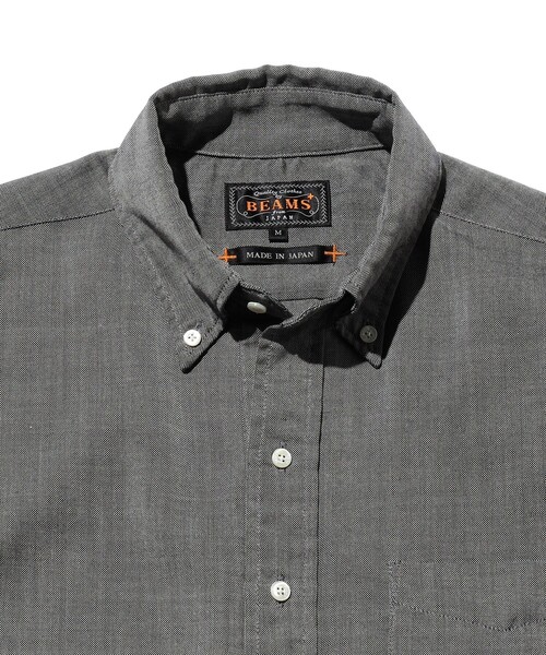 BEAMS PLUS（ビームスプラス）の「▲B.D. Pullover Classic-fit Washable Wool Oxford（シャツ/ブラウス・メンズ・グリーン/ブルー/グレー/ピンク/イエロー・LARGE/MEDIUM/SMALL/X-LARGE）」の9枚目の写真