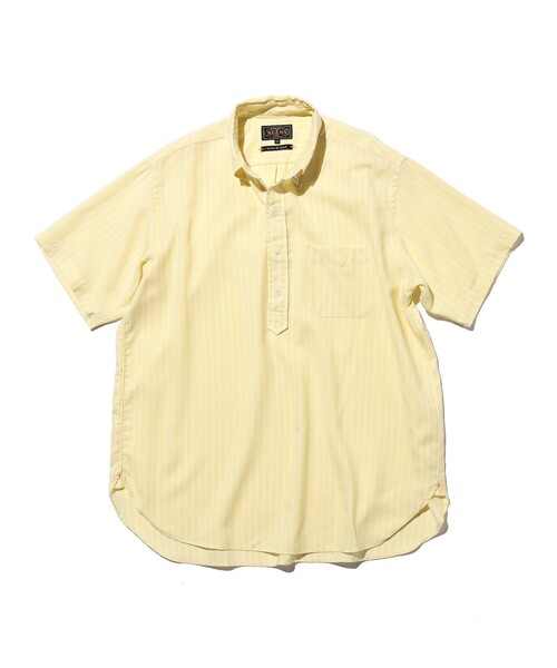 BEAMS PLUS（ビームスプラス）の「▲B.D. Pullover Classic-fit Washable Wool Oxford（シャツ/ブラウス・メンズ・グリーン/ブルー/グレー/ピンク/イエロー・LARGE/MEDIUM/SMALL/X-LARGE）」の22枚目の写真