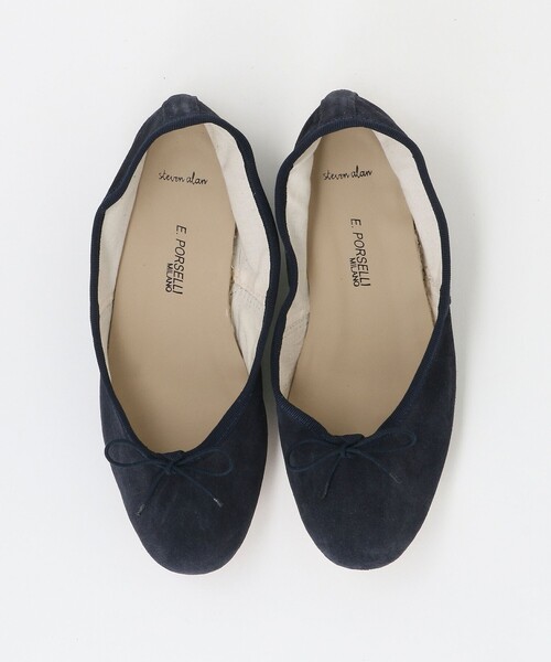Porselli × Steven Alan＞BALLET SHOES SUEDE/バレエシューズ（バレエ