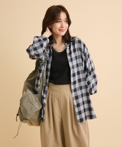 Green　Parks（グリーンパークス）の「チュールドッキングタンク（タンクトップ・レディース・ブラック/チャコールグレー/オフホワイト・FREE）」の17枚目の写真