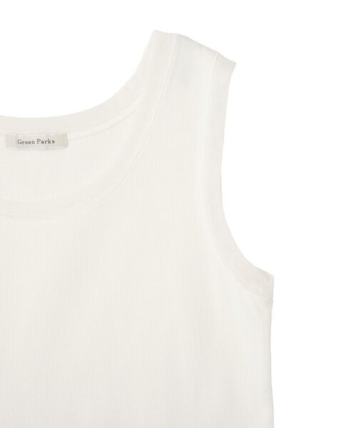 Green　Parks（グリーンパークス）の「チュールドッキングタンク（タンクトップ・レディース・ブラック/チャコールグレー/オフホワイト・FREE）」の21枚目の写真