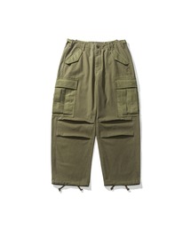 Liberaturs（リベレーター）の「異素材切替 ミリタリーカーゴパンツ / Ripstop × Back Satin Military Cargo Pants（カーゴパンツ）」