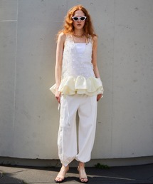 Button Slit Turn-Back Sweat Pants/ボタンスリットターンバックスウエットパンツ