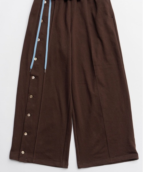 MAISON SPECIAL(メゾンスペシャル)の「Button Slit Turn-Back Sweat Pants/ボタンスリットターンバックスウエットパンツ(スウェットパンツ・レディース・ブラウン/ホワイト/グレー/ブラック・38/36)」の10枚目の写真