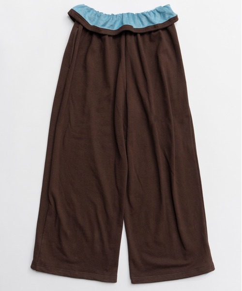 MAISON SPECIAL(メゾンスペシャル)の「Button Slit Turn-Back Sweat Pants/ボタンスリットターンバックスウエットパンツ(スウェットパンツ・レディース・ブラウン/ホワイト/グレー/ブラック・38/36)」の14枚目の写真