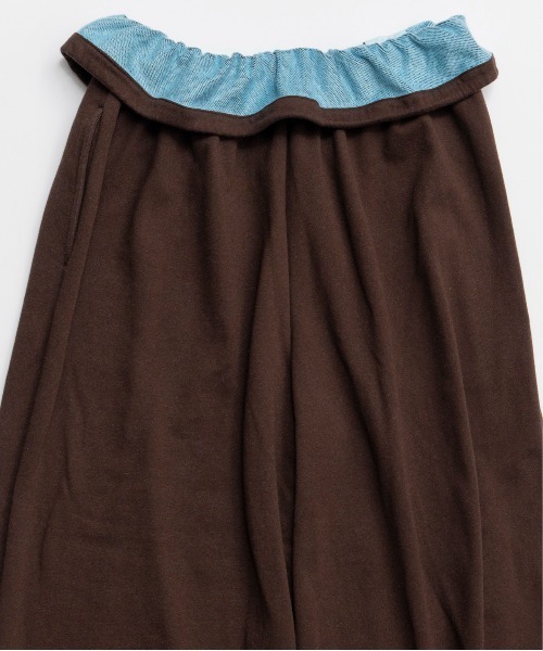 MAISON SPECIAL(メゾンスペシャル)の「Button Slit Turn-Back Sweat Pants/ボタンスリットターンバックスウエットパンツ(スウェットパンツ・レディース・ブラウン/ホワイト/グレー/ブラック・38/36)」の15枚目の写真