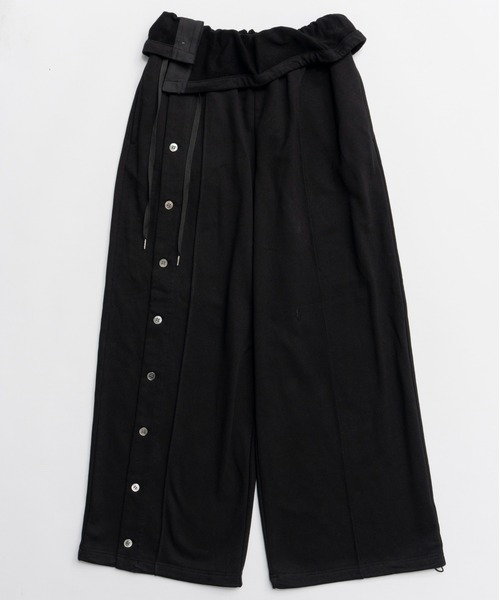 MAISON SPECIAL(メゾンスペシャル)の「Button Slit Turn-Back Sweat Pants/ボタンスリットターンバックスウエットパンツ(スウェットパンツ・レディース・ブラウン/ホワイト/グレー/ブラック・38/36)」の7枚目の写真