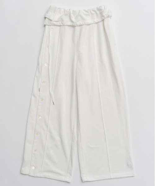 MAISON SPECIAL(メゾンスペシャル)の「Button Slit Turn-Back Sweat Pants/ボタンスリットターンバックスウエットパンツ(スウェットパンツ・レディース・ブラウン/ホワイト/グレー/ブラック・38/36)」の17枚目の写真