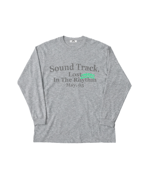 COSO(コソ)の「CCサウンドトラックロングスリーブ(グレー)(Tシャツ/カットソー・レディース・グレー・MEDIUM/LARGE)」の1枚目の写真