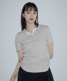 PAGEBOY | フローズンヘンリープルオーバーショートスリーブ(Tシャツ/カットソー)