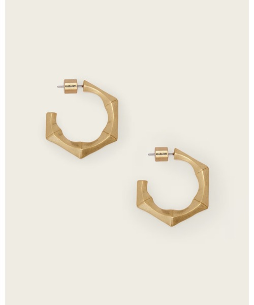 ALLSAINTS(オールセインツ)の「CLARA SMALL HOOP EARRINGS | CLARA スモール フープ イヤリング・ピアス(ピアス(両耳用)・レディース・ゴールド系その他・ONE SIZE)」の1枚目の写真