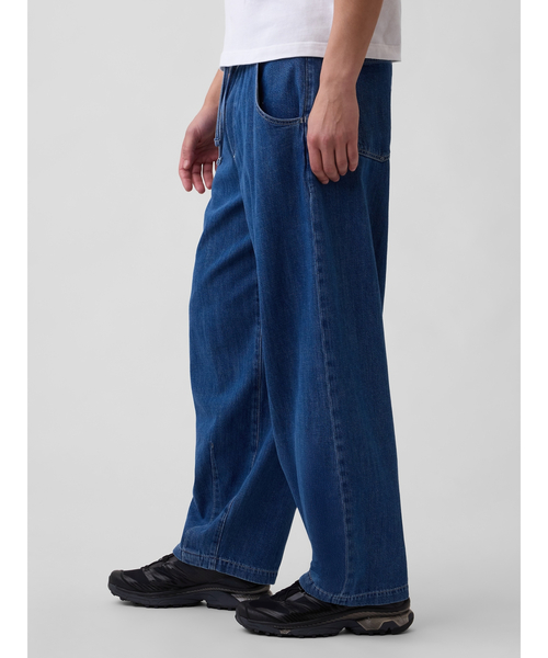 GAP(ギャップ)の「スーパーバギー イージーウエストデニム(デニムパンツ・メンズ・ライトインディゴブルー・XS/S/M/L/XL)」の6枚目の写真