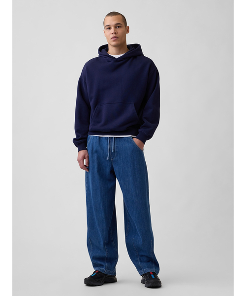 GAP(ギャップ)の「スーパーバギー イージーウエストデニム(デニムパンツ・メンズ・ライトインディゴブルー・XS/S/M/L/XL)」の2枚目の写真