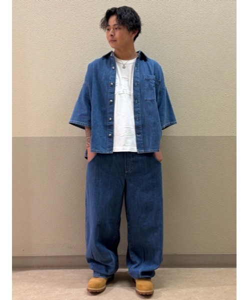 GAP(ギャップ)の「スーパーバギー イージーウエストデニム(デニムパンツ・メンズ・ライトインディゴブルー・XS/S/M/L/XL)」の5枚目の写真