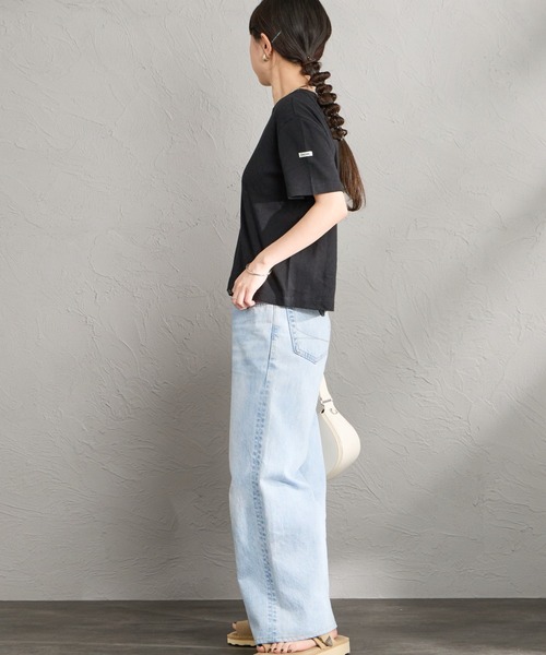 ORCIVAL（オーシバル）の「[ORCIVAL/オーシバル] パターンメッシュ クルーネックTシャツ（Tシャツ/カットソー・レディース・ブラック/オフホワイト・2）」の20枚目の写真