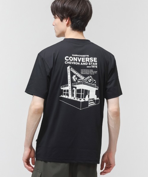 CONVERSE（コンバース）の「コンバース  CS STORE TEE M 半袖Tシャツ（Tシャツ/カットソー・メンズ・ブラック/オフホワイト・M/L/LL）」の7枚目の写真